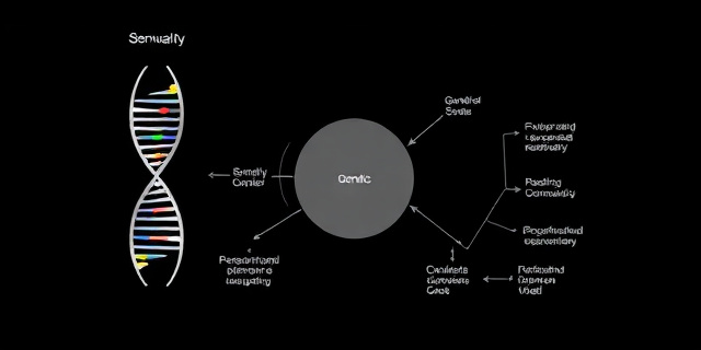Un diagrama que muestra la interacción entre factores genéticos y ambientales en la formación de la personalidad